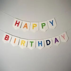Personalized Happy Birthday Bunting